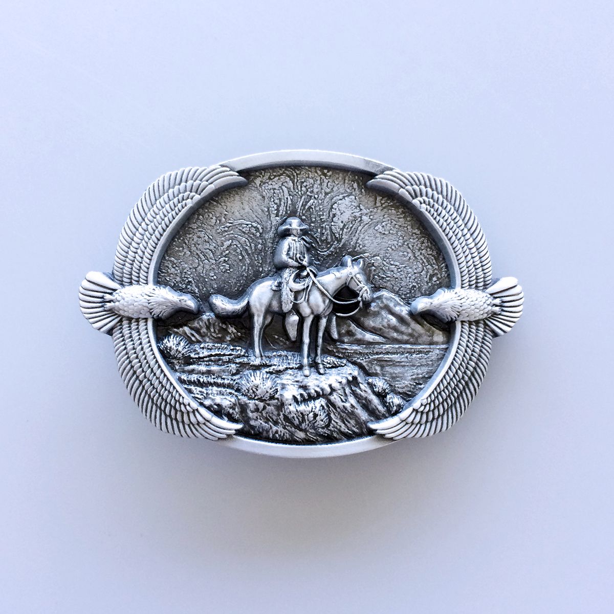 Vintage Style Cowboy Eagles Western Belt Buckle Hebilla