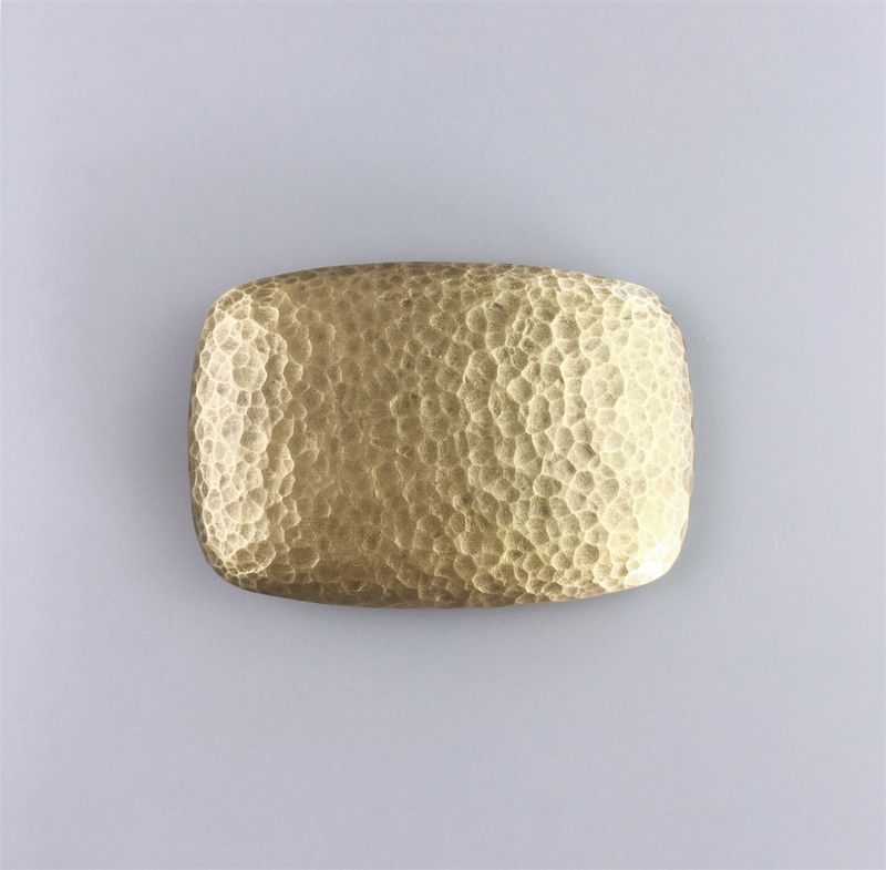 Vintage Bronze Plated Hammer Forged Rectangle Belt Buckle BUCKLE-T121AB