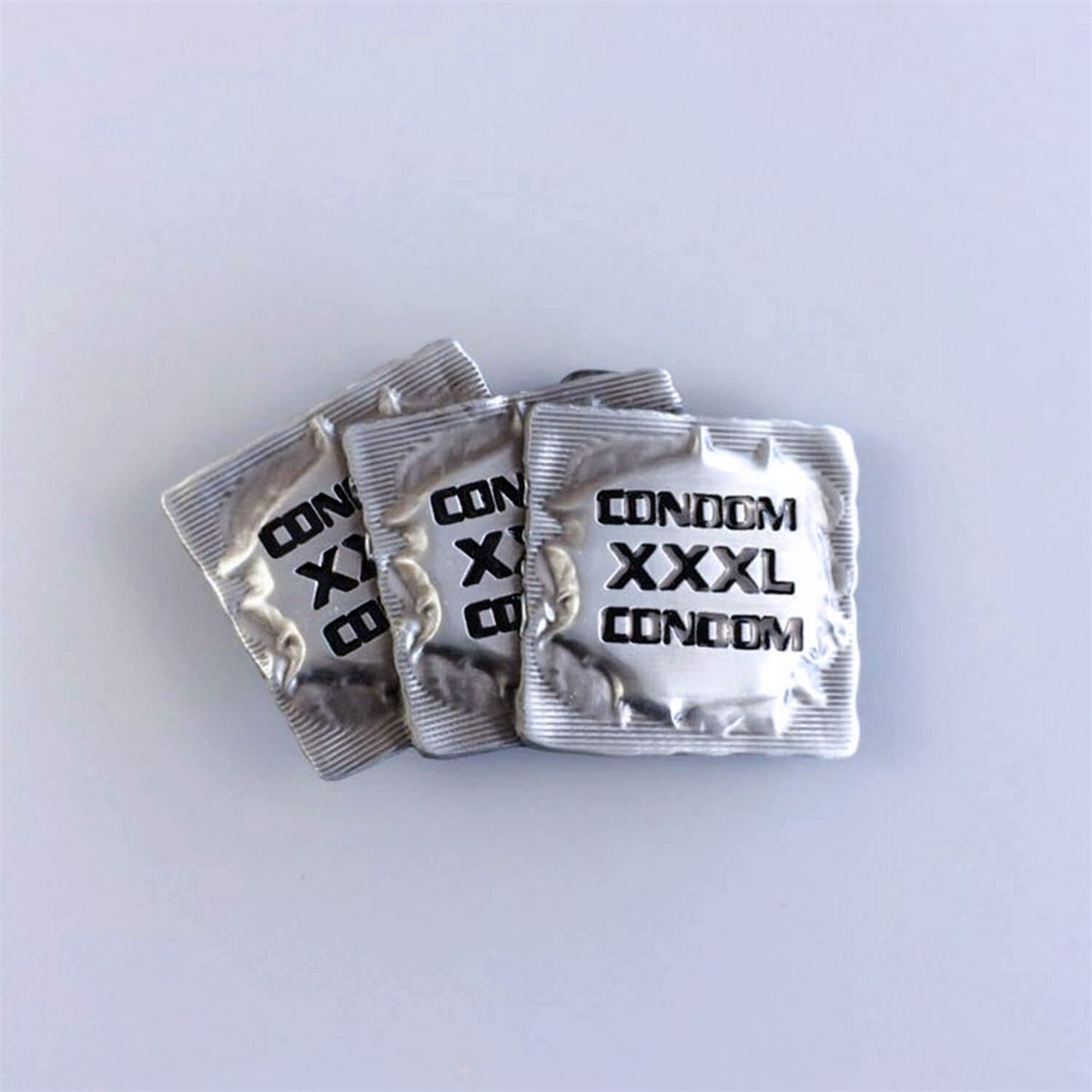 Vintage Black Enamel XXXL Belt Buckle