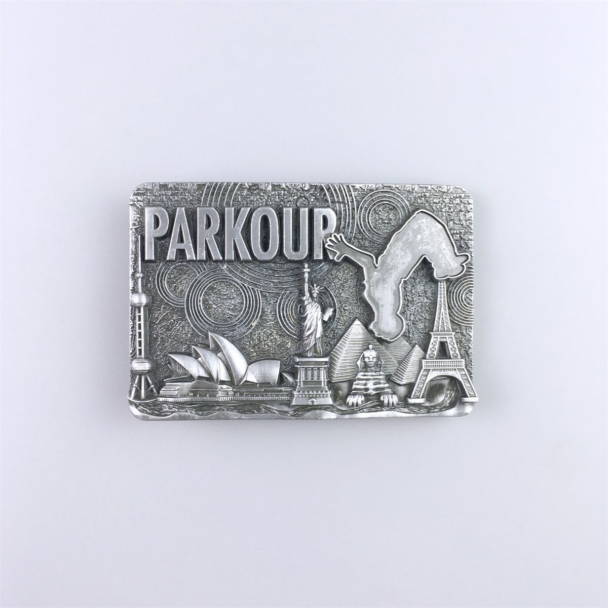 Vintage Le Parkour Runner Young City Sport Belt Buckle