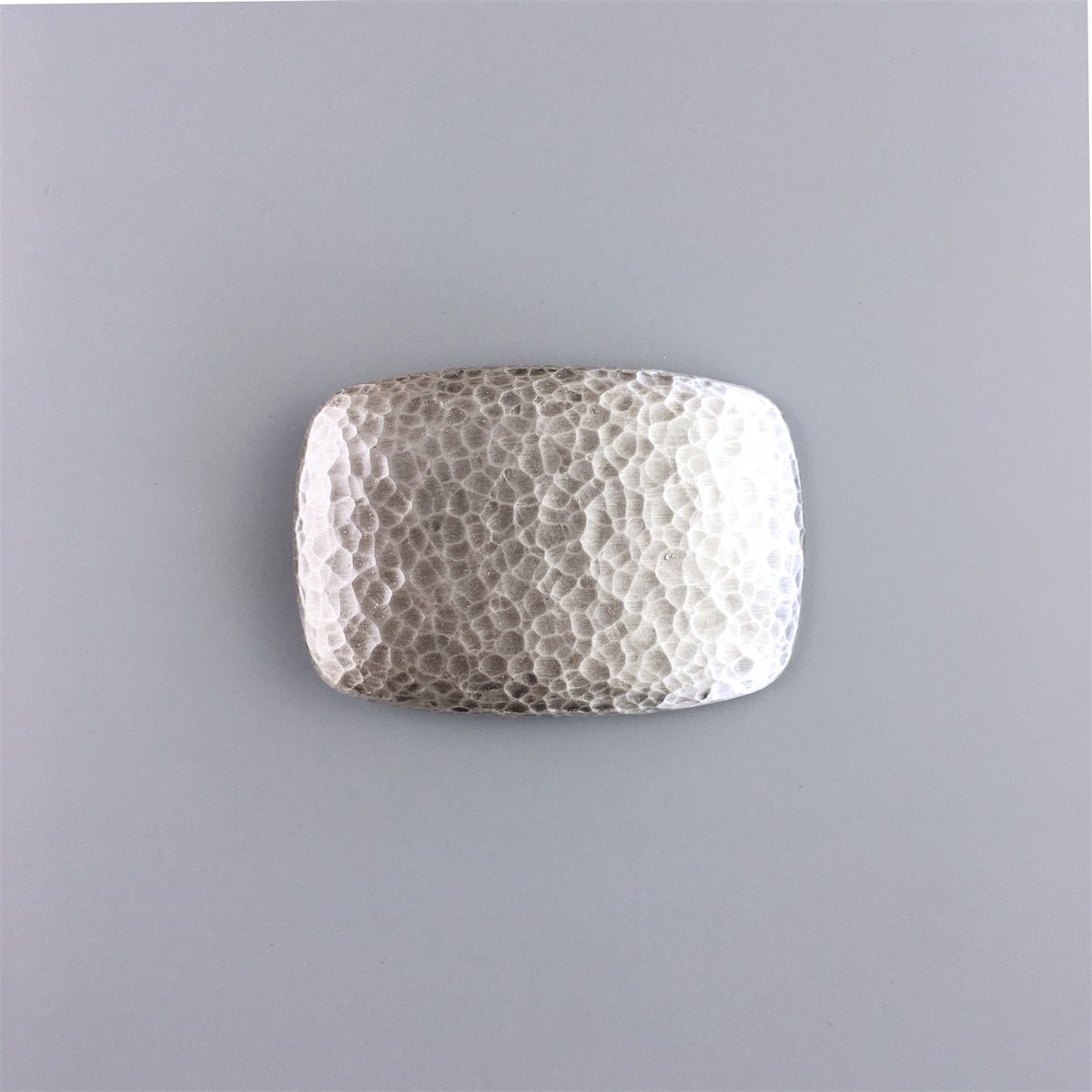 Hammer Forged Rectangle Belt Buckle Large Size Small Size Choices (Small Size 2.761.89 inch)