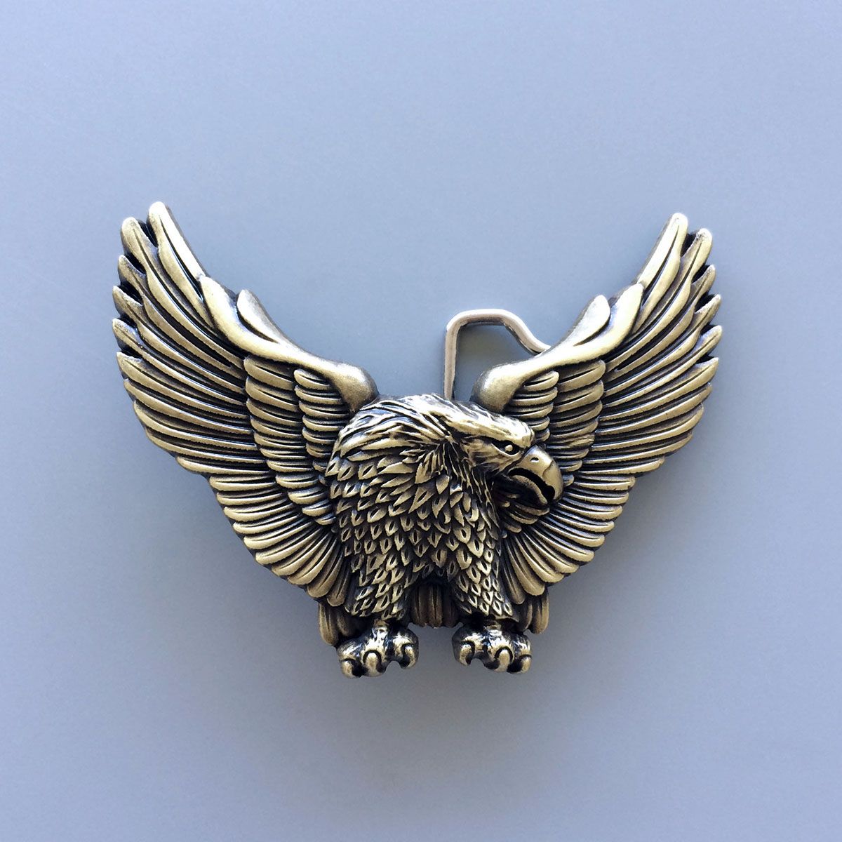 Anique Bronze Plated Wildlife Western Eagle Cowboy Belt Buckle