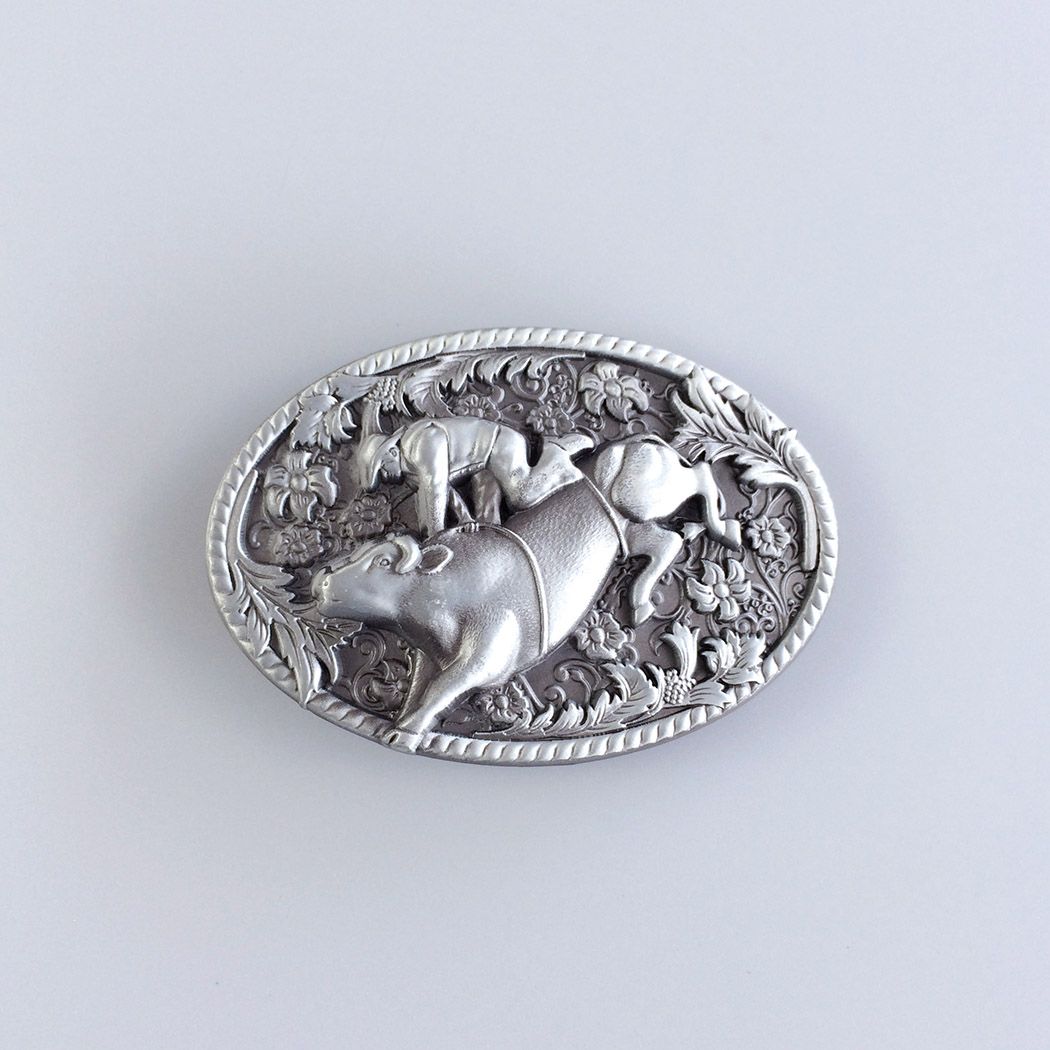 Vintage Western Cowboy Rodeo Belt Buckle Boucle