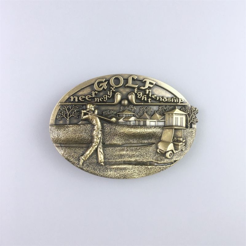 Vintage Bronze Plated Golf Sports Belt Buckle BUCKLE-T093AB