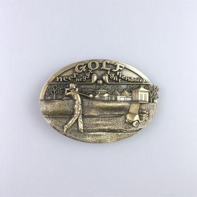 Vintage Bronze Plated Golf Sports Belt Buckle BUCKLE-T093AB