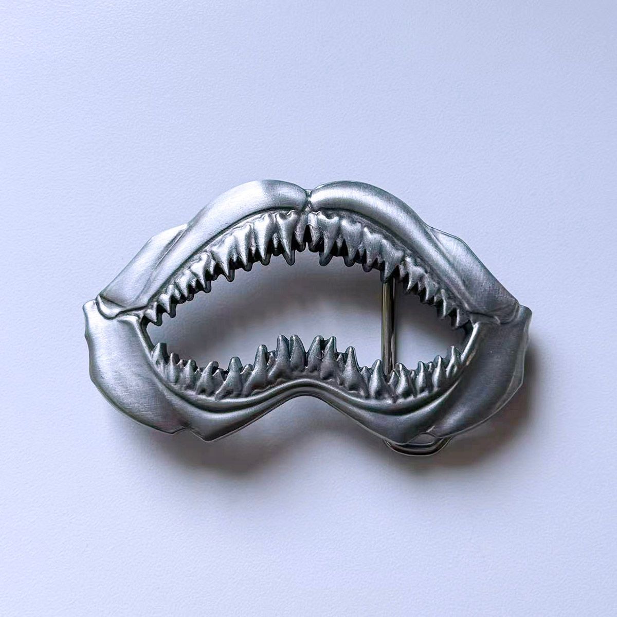Vintage Sculpting Shark Teeth Belt Buckle