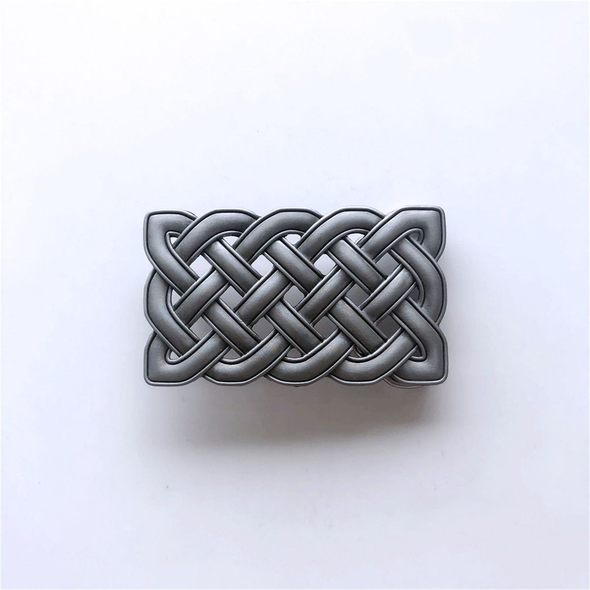 Antique Silver Small Size Vintage Celtic Cross Knot Belt Buckle Hebilla