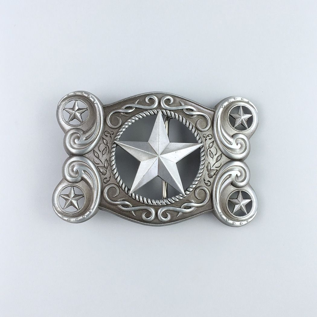 Vintage Western Celtic Keltic Star Belt Buckle Hebilla