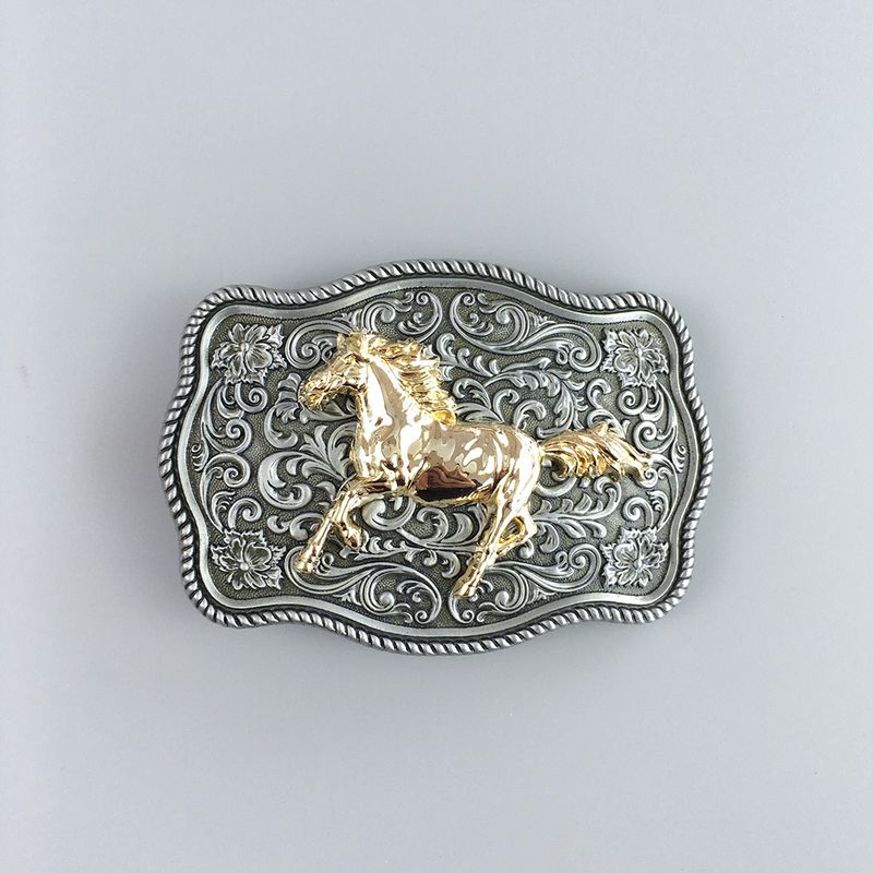 Small Size Vintage Run Horse Western Belt Buckle BUCKLE-WT142HR