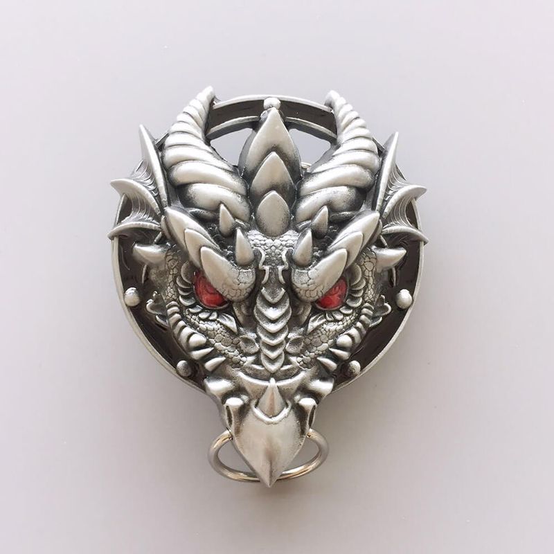 Vintage Style 3D Cut Out Dragon Western Belt Buckle Gurtelschnalle Boucle de ceinture Hebilla BUCKLE-3D016