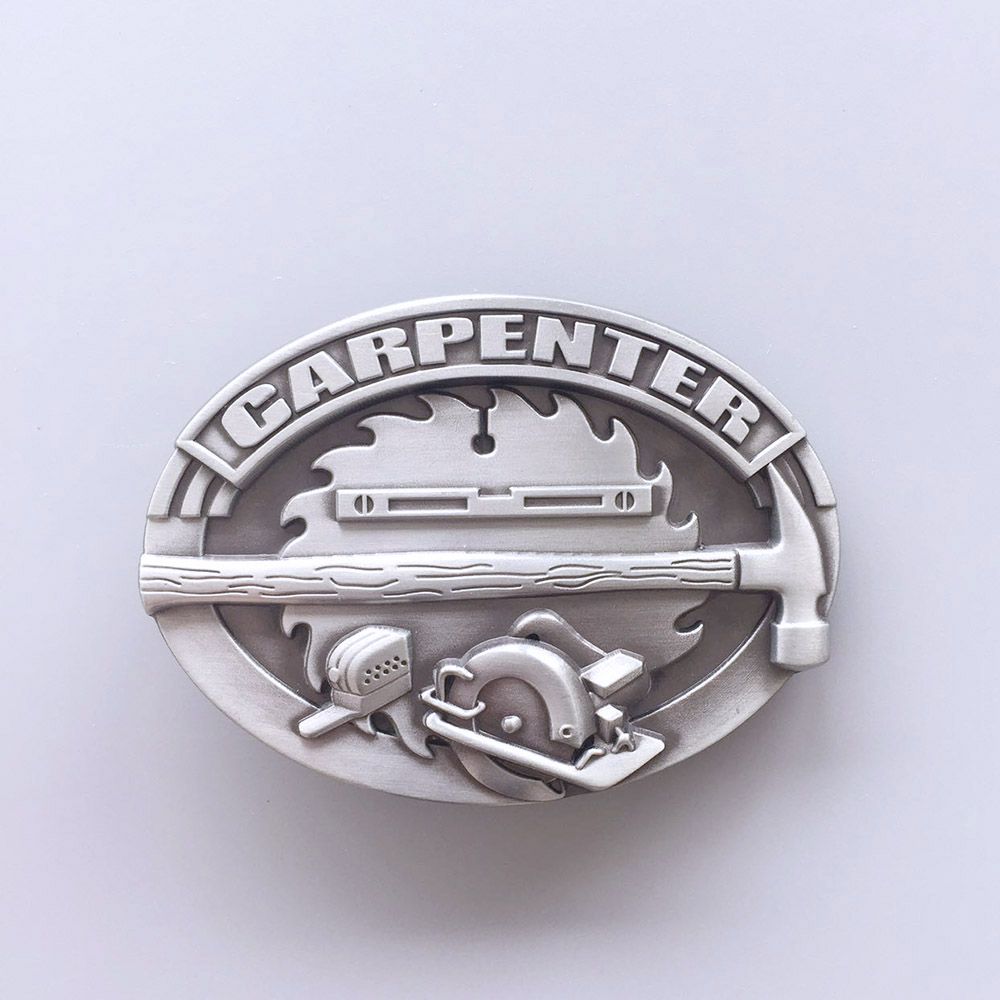 Vintage Tradesman Carpenter Western Star Belt Buckle