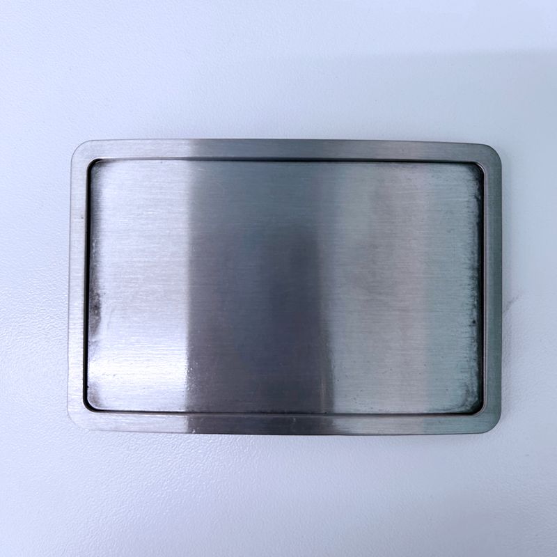 Antique Brushed Silver Rectangle Blank Belt Buckle Custom Belt Buckle