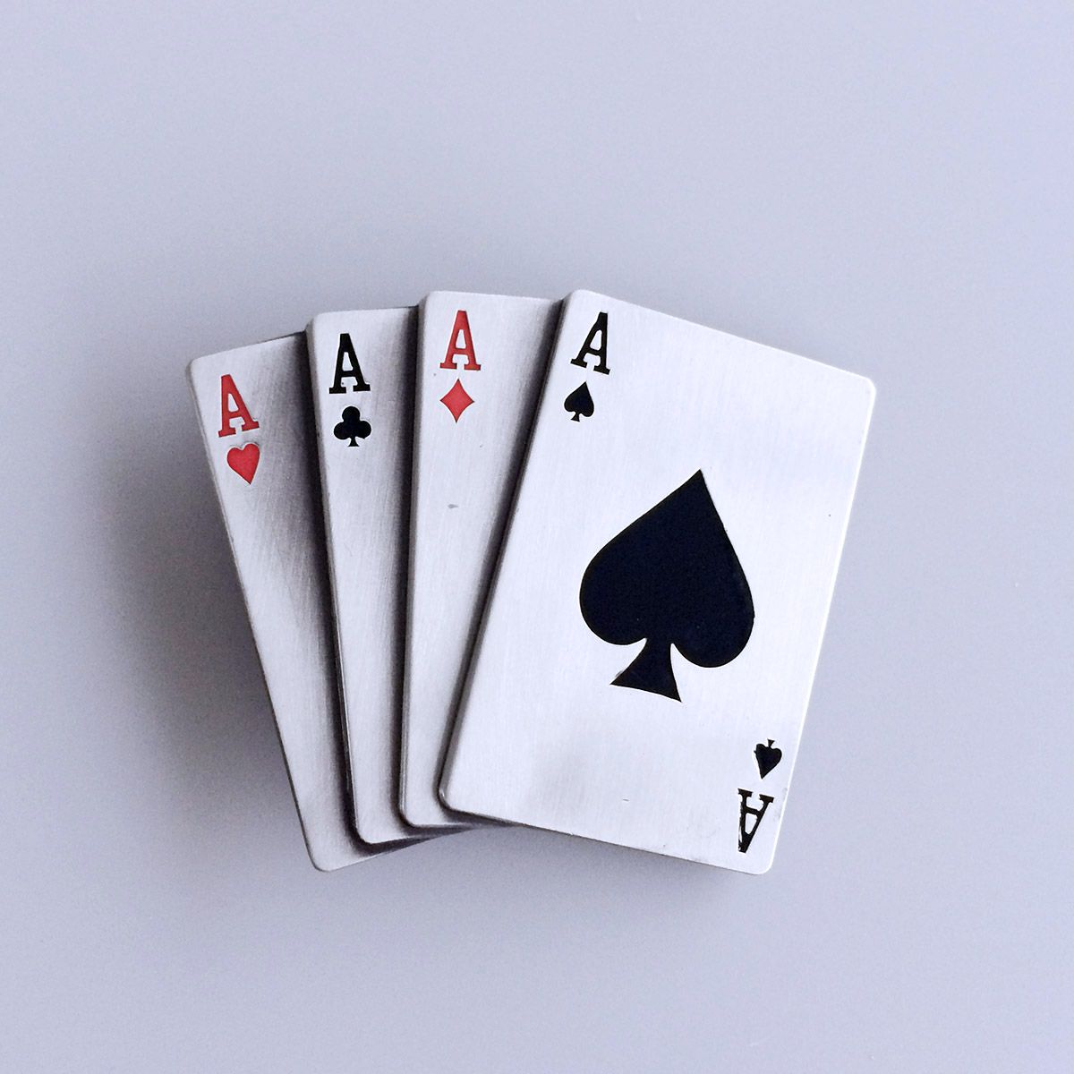 Antique Brushed Silver Enamel Men Belt Buckle