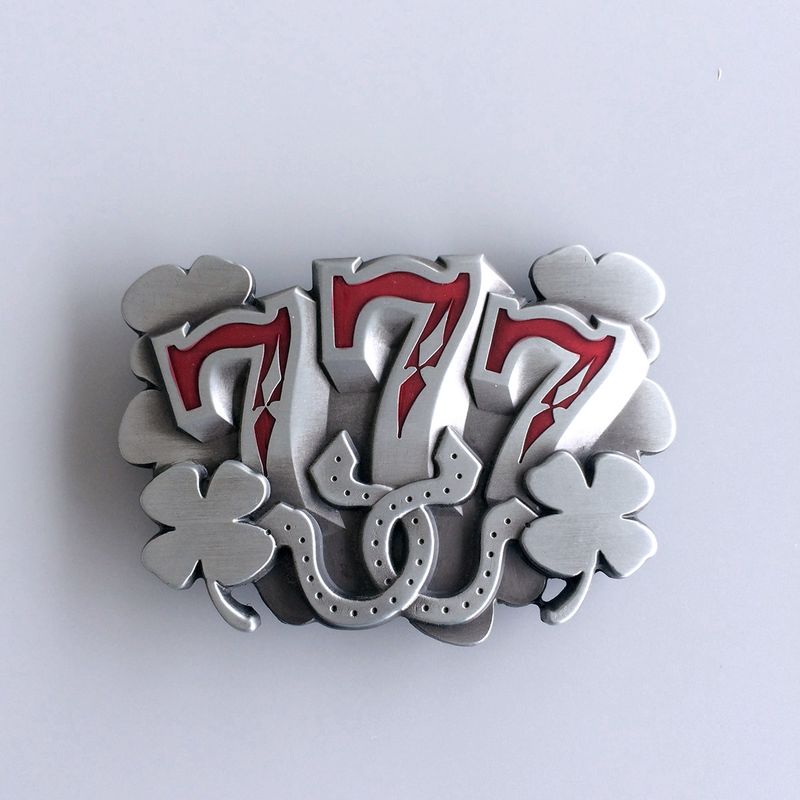 Enamel Lucky 777 Vintage Belt Buckle BUCKLE-CS024