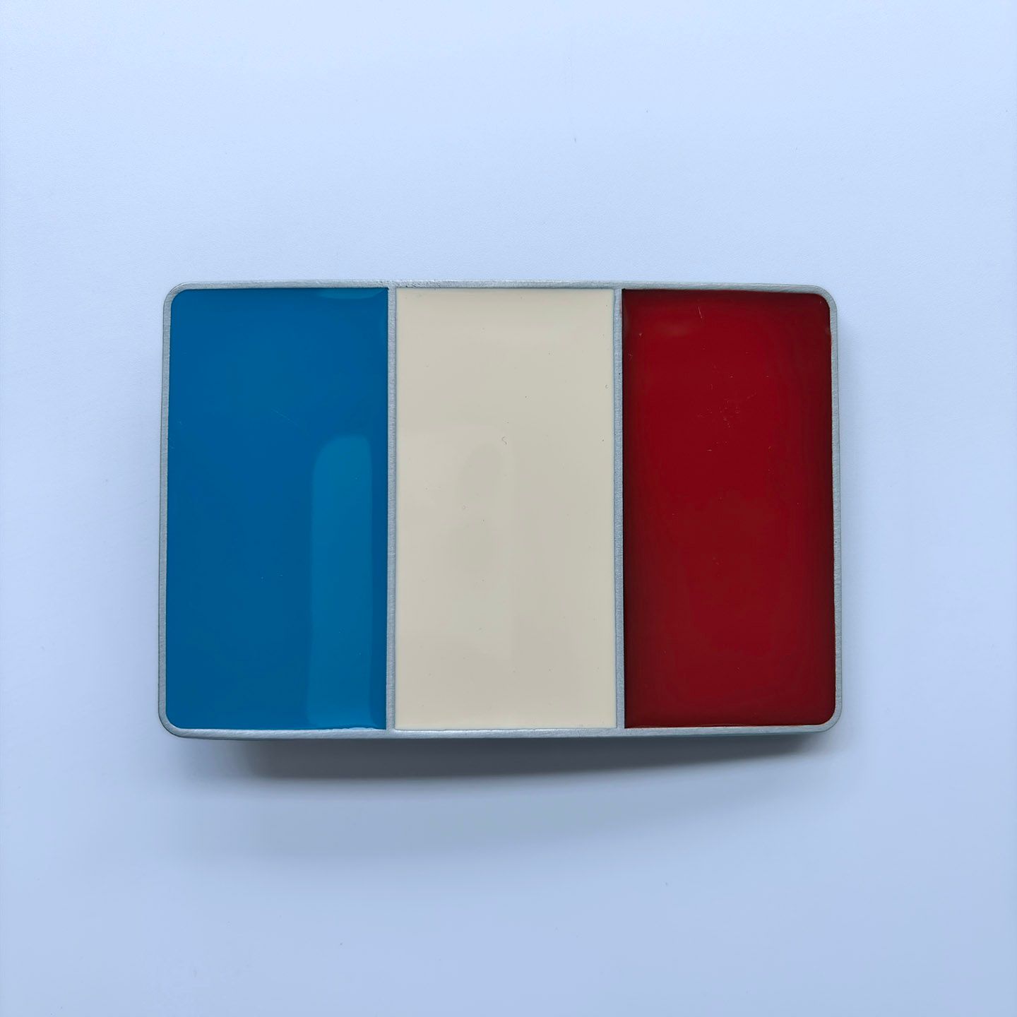 Vintage Enamel France Flag Belt Buckle BUCKLE-FG002