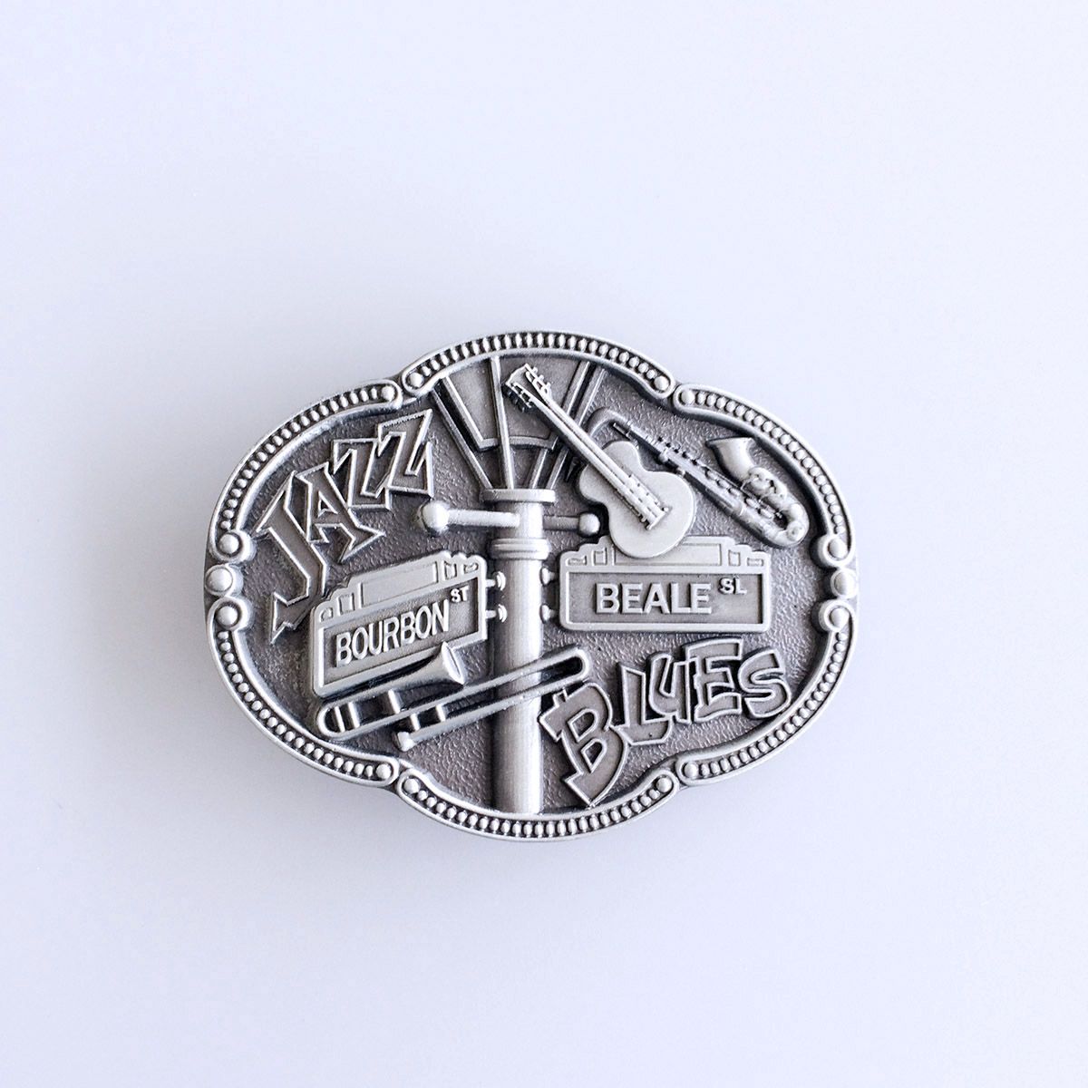 Vintage Jazz Blues Country Music Belt Buckle