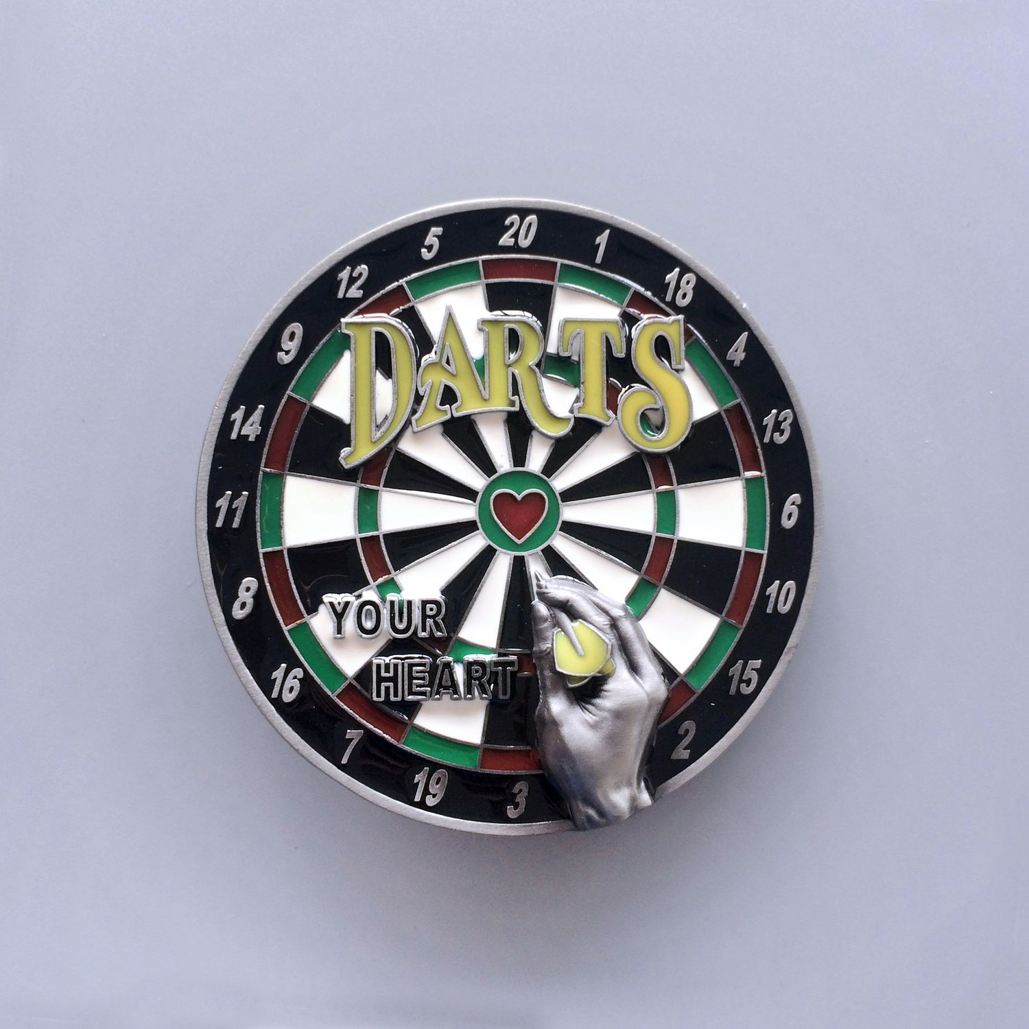 Vintage Style Bar Darts Dart Board Sport Belt Buckle Boucle