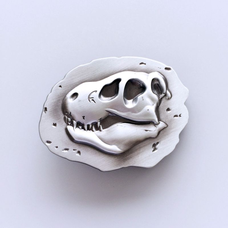 Vintage Dinosaur Bone Fossil Belt Buckle BUCKLE-SK044