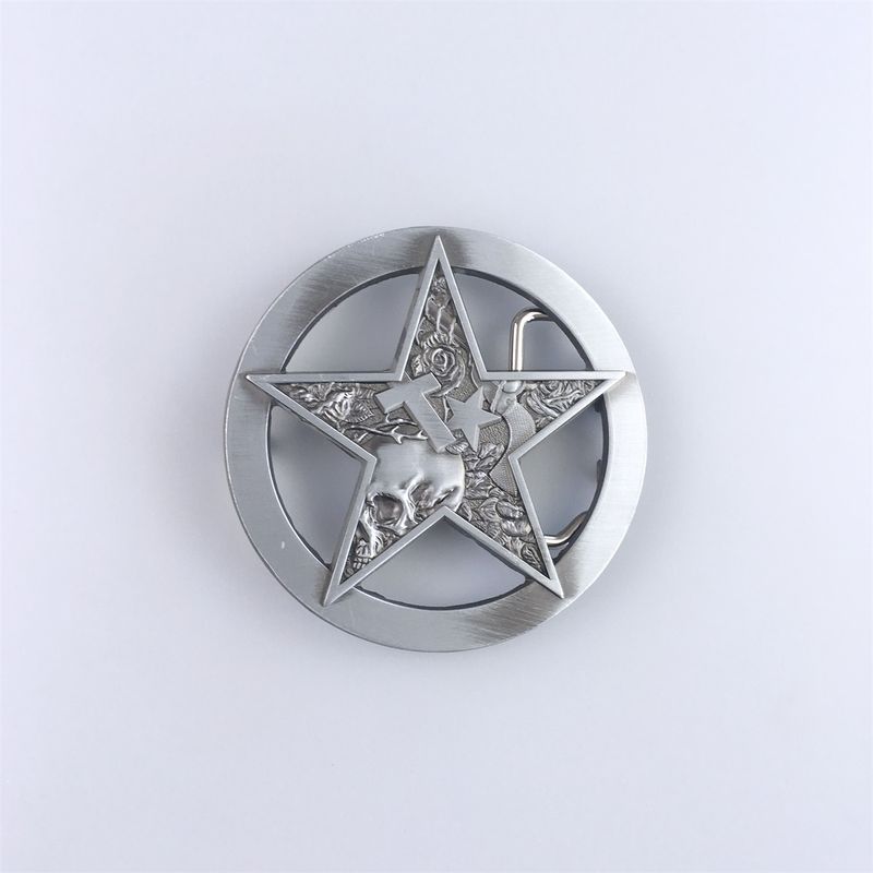 Vintage Western Deputy Sheriff Round Belt Buckle BUCKLE-T055