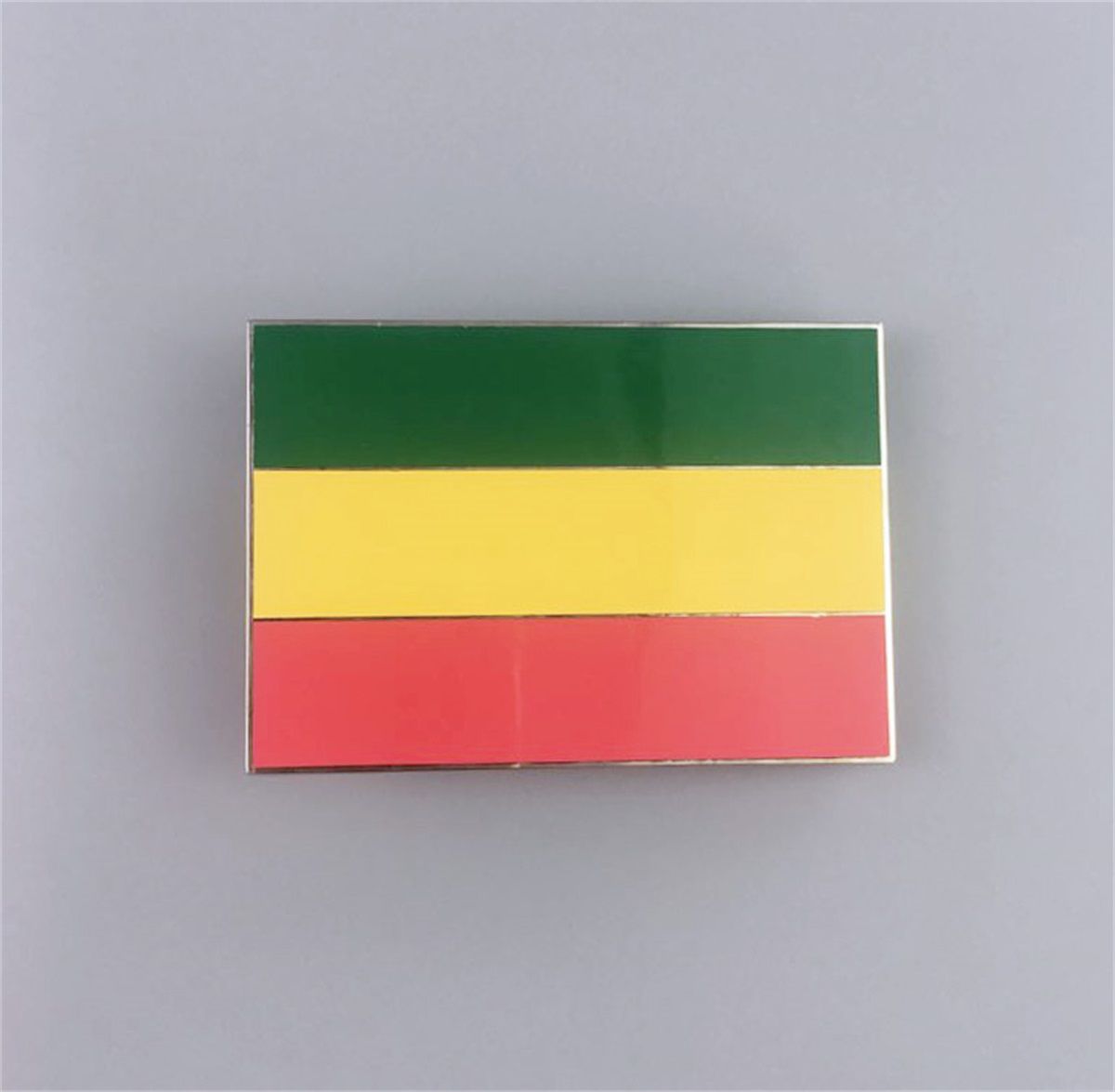 Vintage Rectangle Rasta Flag Pan-Africa Flag Belt Buckle