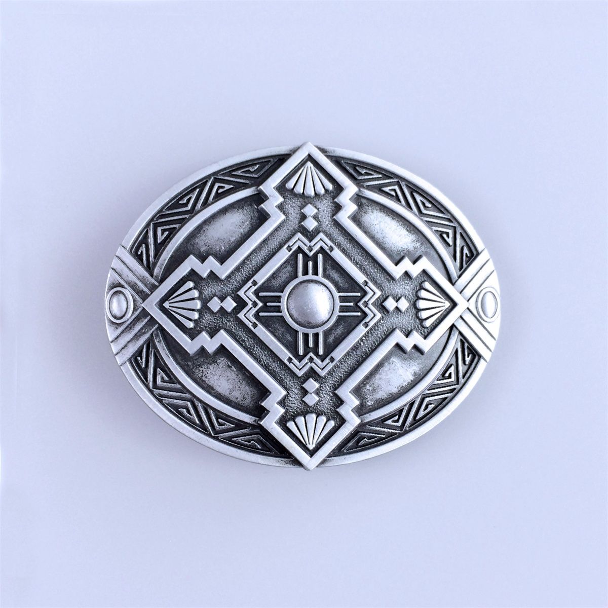 Vintage Oval Celtic Knot Southwest Belt Buckle