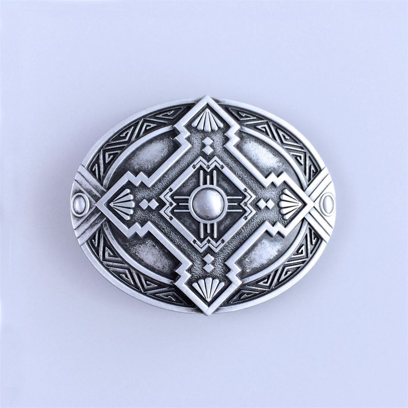 Vintage Oval Celtic Knot Southwest Belt Buckle BUCKLE-WT059AS