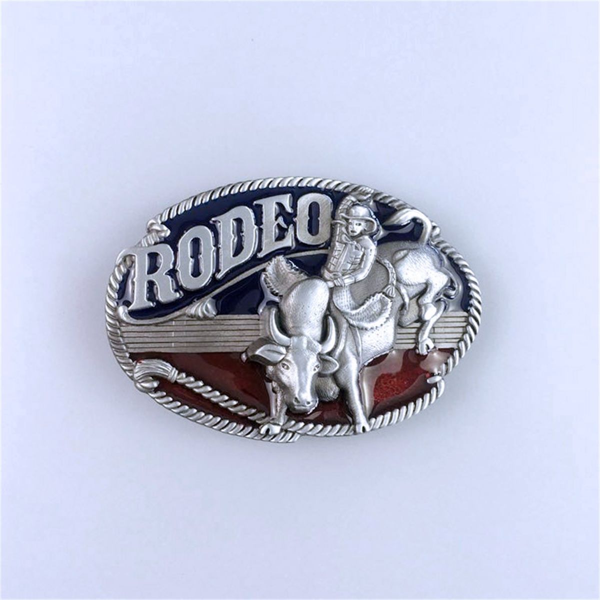 Enamel Western Cowboy Wildlife Belt Buckle Hebilla