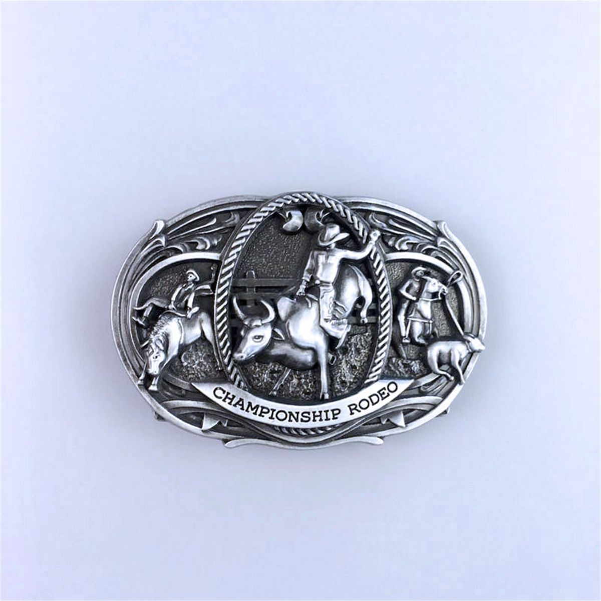 Vintage Style Western Rodeo Championship Cowboy Belt Buckle Hebilla
