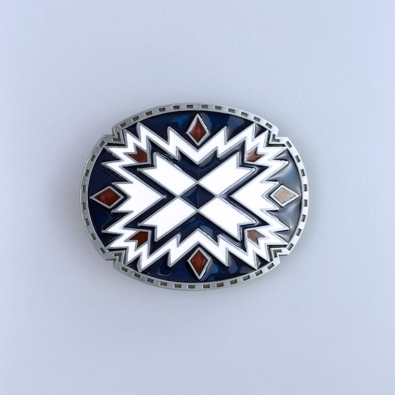 Vintage American Southwest Cross Oval Belt Buckle Hebilla BUCKLE-WT117
