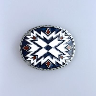 Vintage American Southwest Cross Oval Belt Buckle Hebilla BUCKLE-WT117