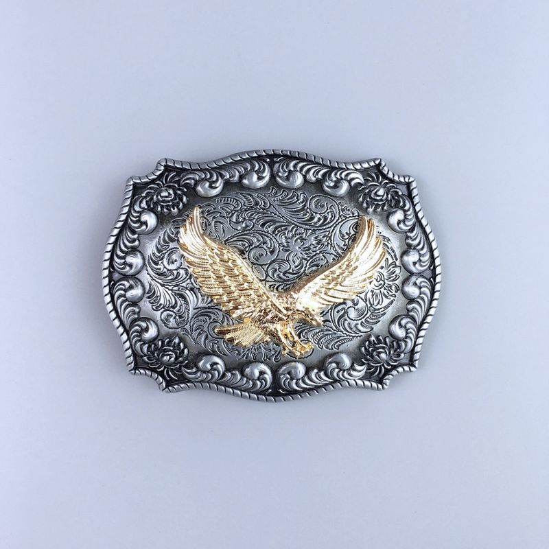 Western Rodeo Fly Eagle Double Color Belt Buckle Hebilla BUCKLE-WT128