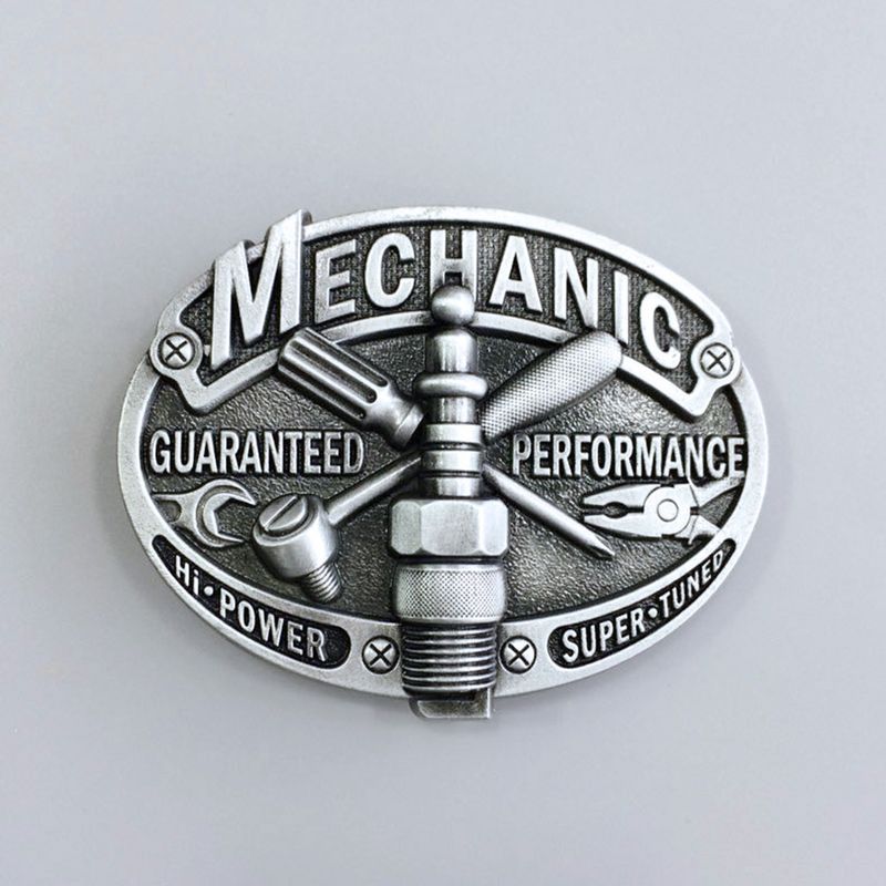 Vintage Style Mechanic Trades Tradesman Belt Buckle BUCKLE-WT148AS