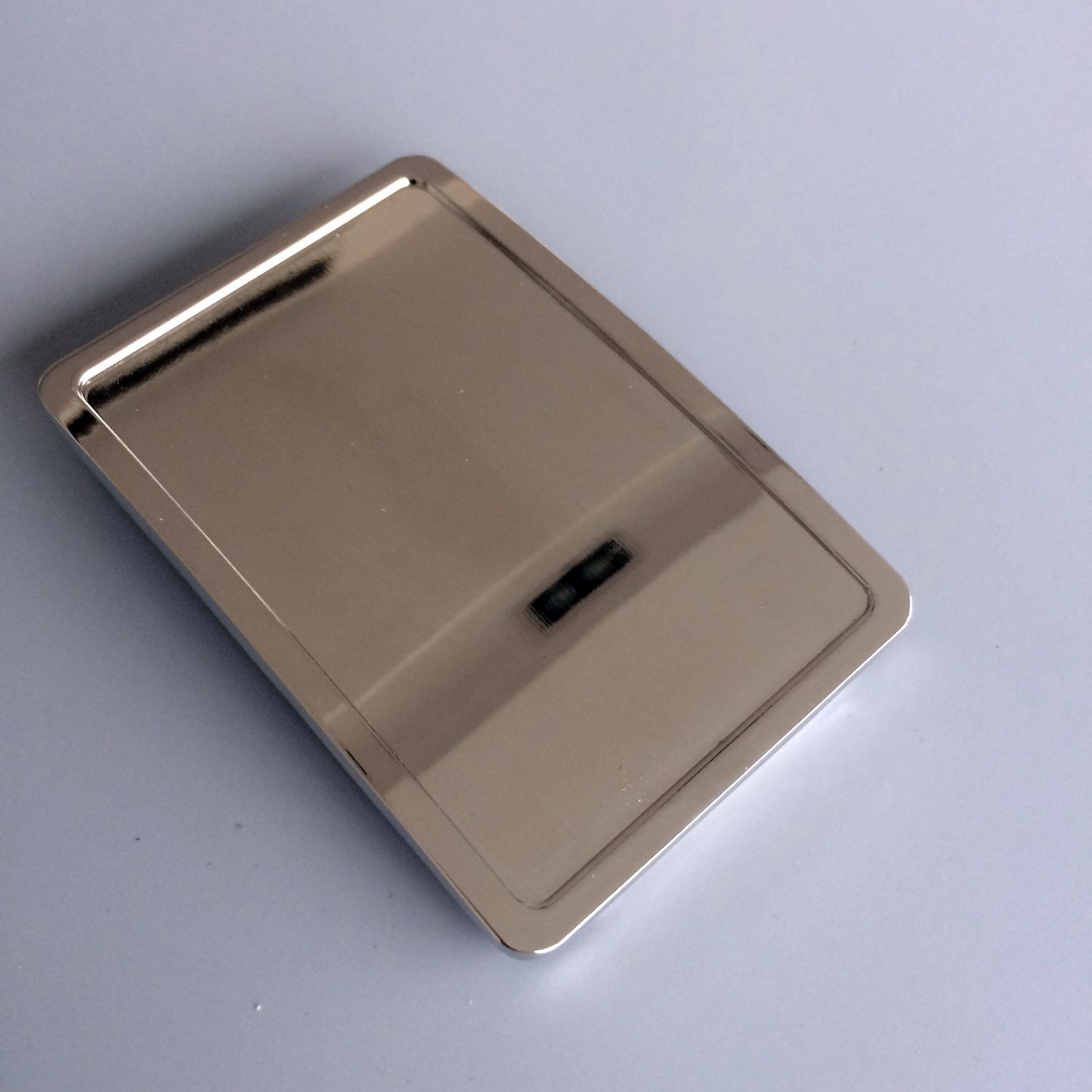 Bright Silver Rectangle Blank Belt Buckle Custom Belt Buckle