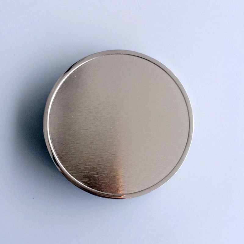 Bright Silver Plated Round Blank Belt Buckle Custom Belt Buckle