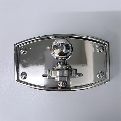 Bright Silver Mechanical Style Rectangle Belt Buckle