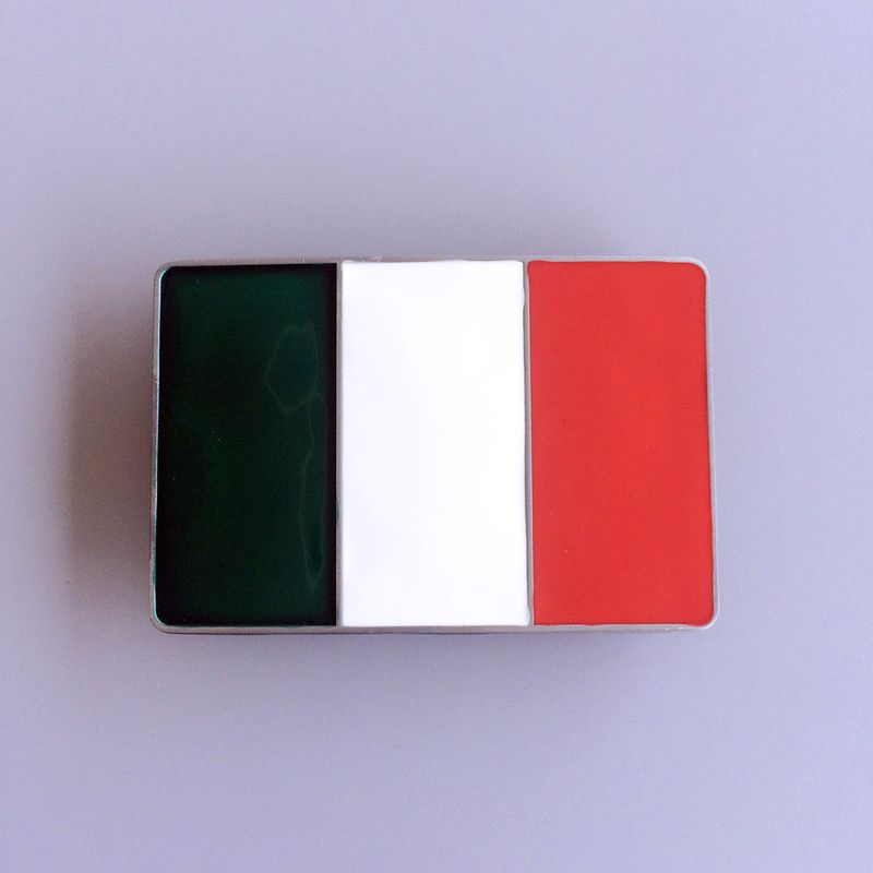 Vintage Italy Flag Belt Buckle BUCKLE-FG001