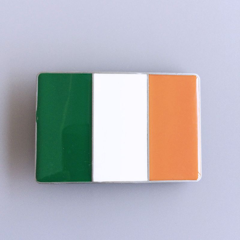Vintage Irish Flag Rectangle Belt Buckle BUCKLE-FG026