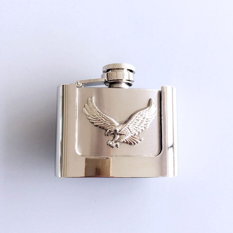Fly Eagle Two Ounce Stainless Steel Flask Belt Buckle BUCKLE-FL-Eagle