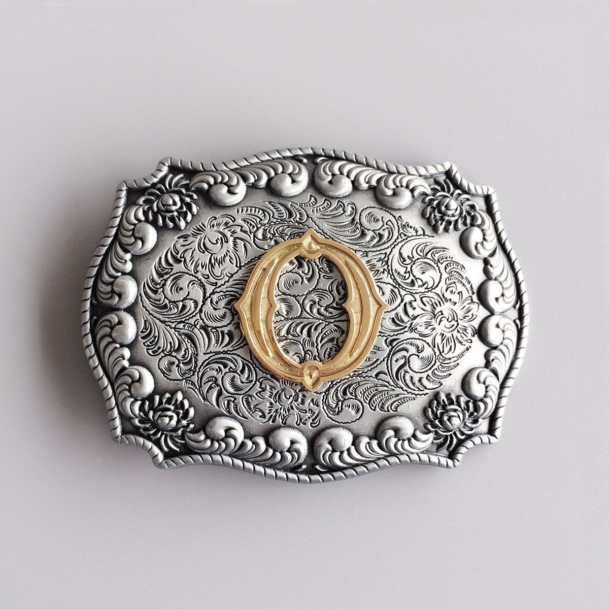 Initial Letter O Cowboy Cowgirl Western Belt Buckle Hebilla