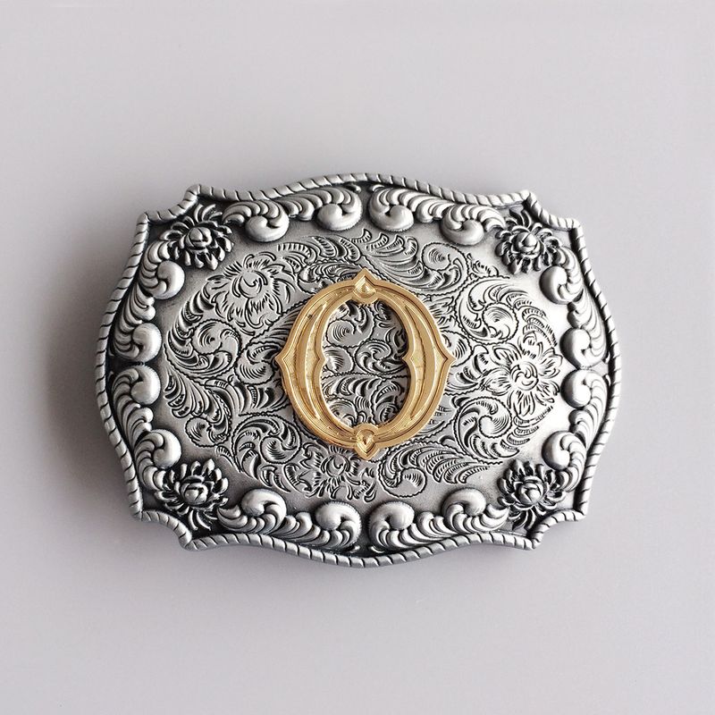 Initial Letter O Cowboy Cowgirl Western Belt Buckle Hebilla