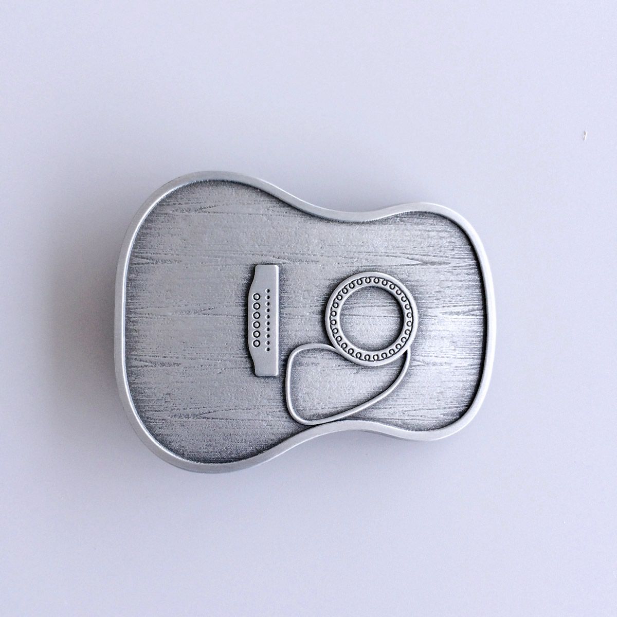 Vintage Style Guitar Head Music Belt Buckle