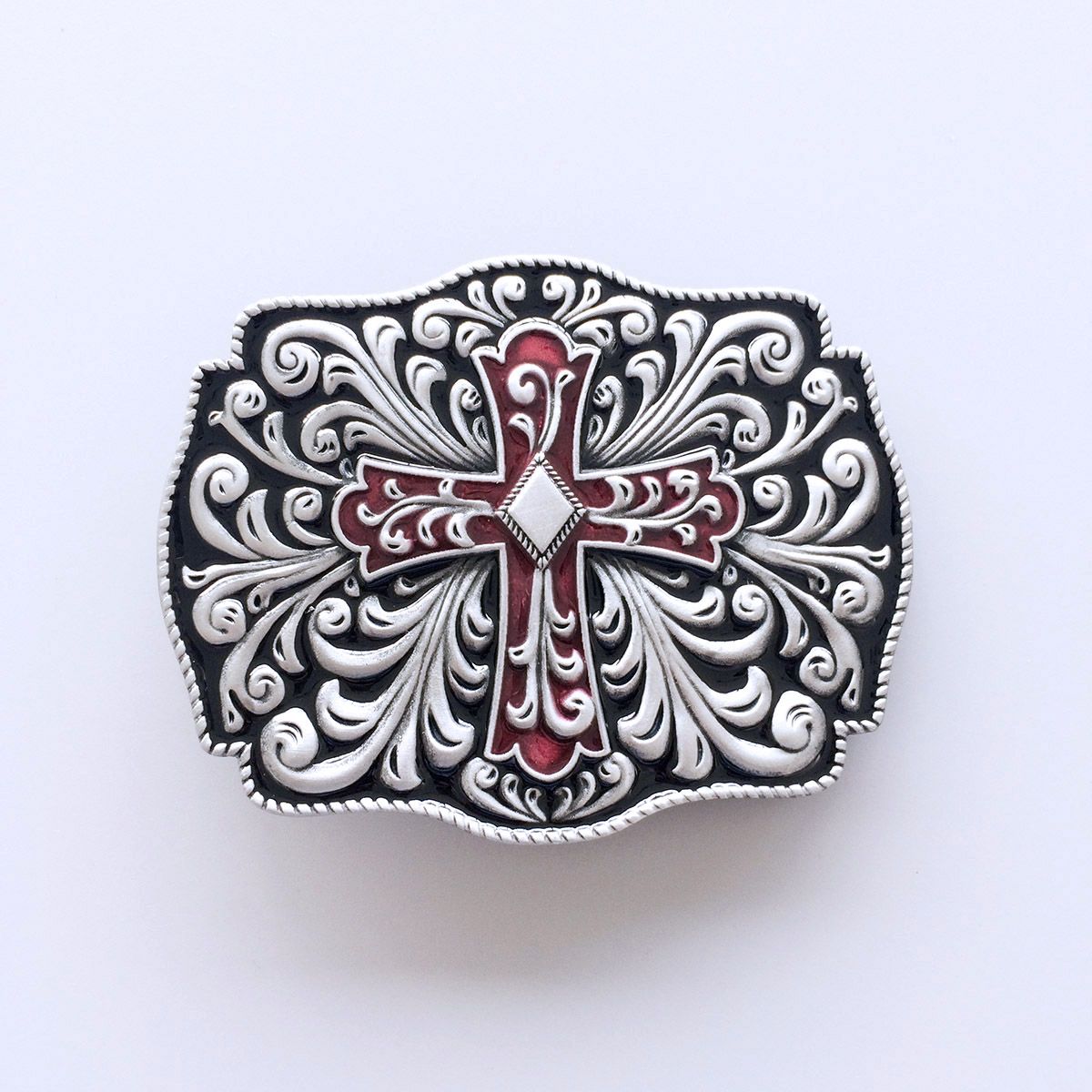Vintage Western Flower Belt Buckle Boucle