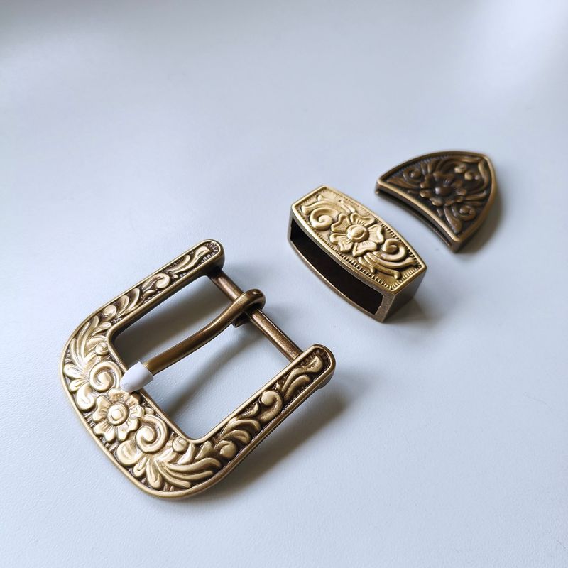 1.58 inch 40 mm Solid Brass Pin Belt Buckle BUCKLE-PIN3S-AB