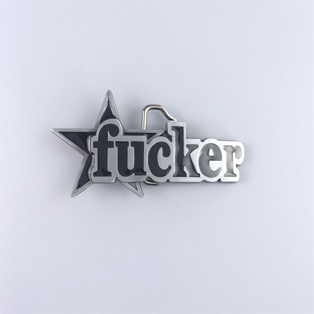 Vintage Style Enamel Star Letter Belt Buckle