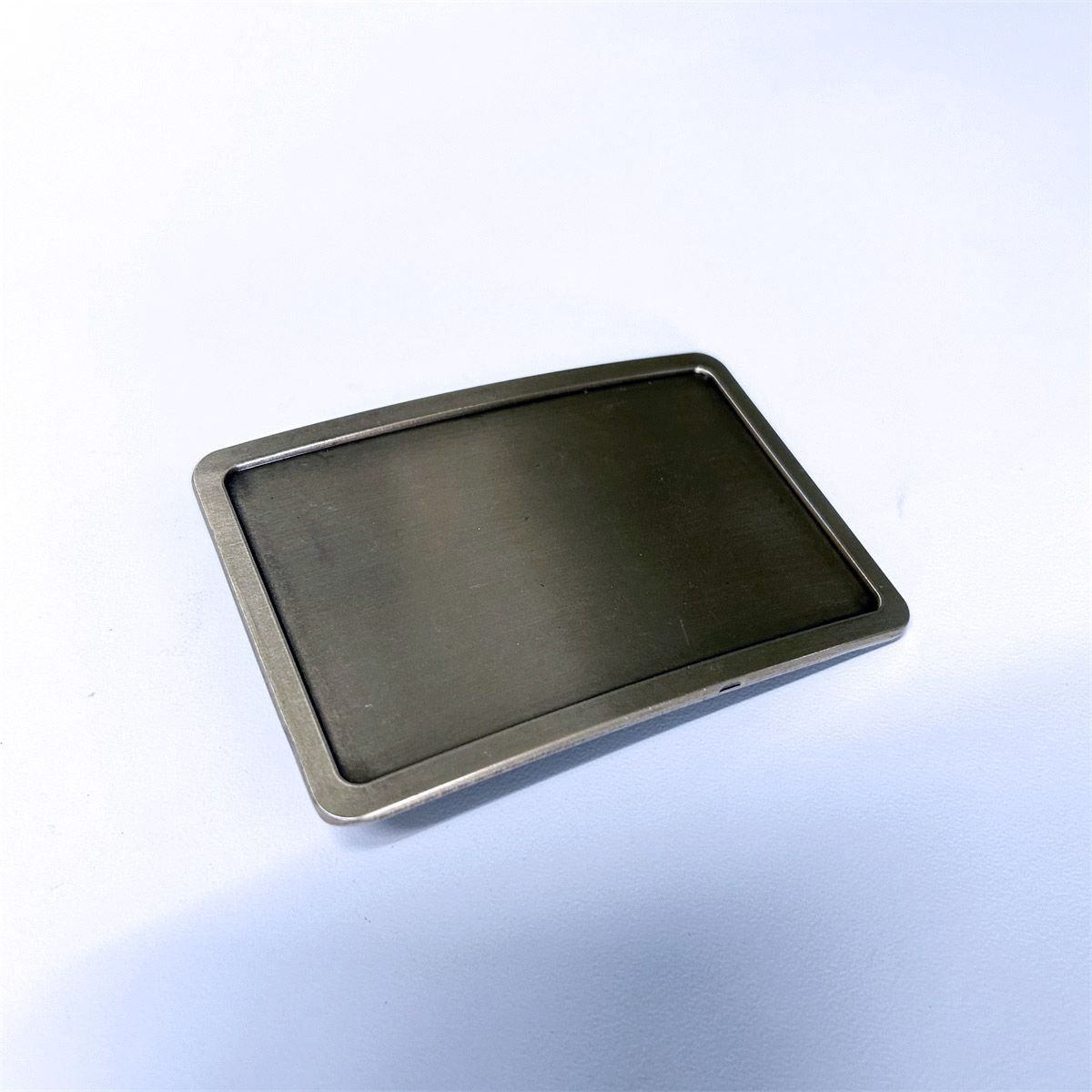 Antique Bronze Rectangle Custom Blank Belt Buckle for Engraving