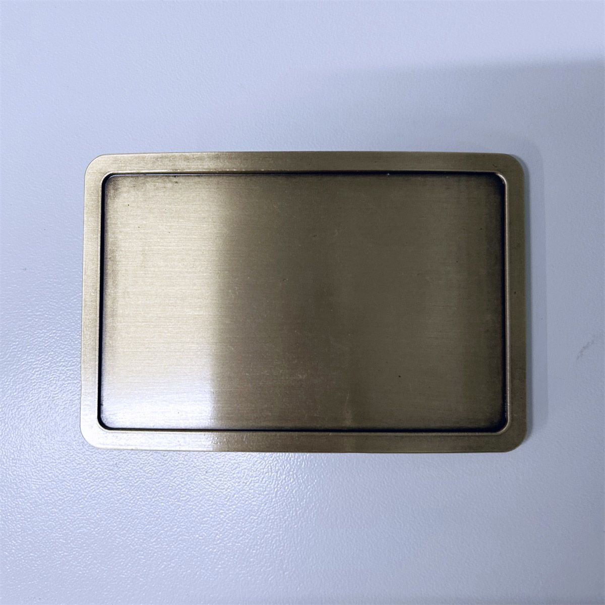Antique Bronze Rectangle Custom Blank Belt Buckle for Engraving BUCKLE-BL004AB