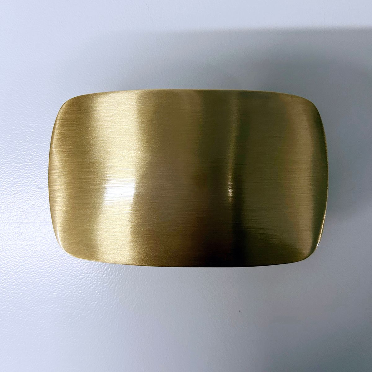 Solid Brass Rounded Retangle Blank Belt Buckle
