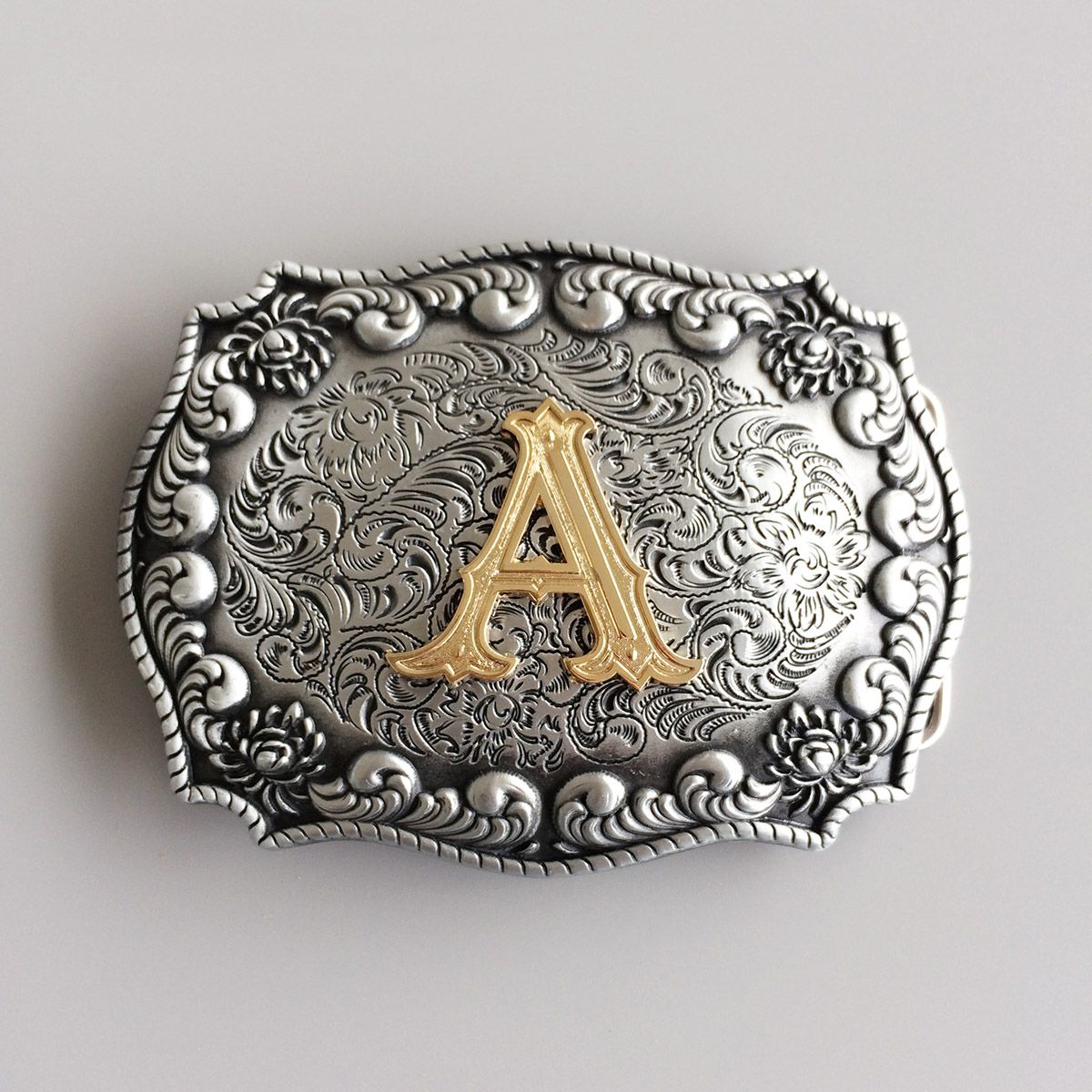 Vintage Style Initial Letter A Cowboy Cowgirl Belt Buckle Hebilla