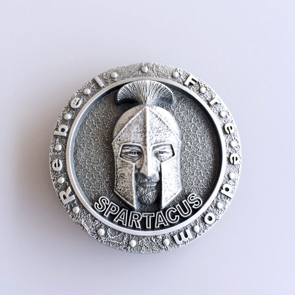 Antique Silver Spartacus Belt Buckle Gurtelschnalle Boucle de ceinture GU039AS