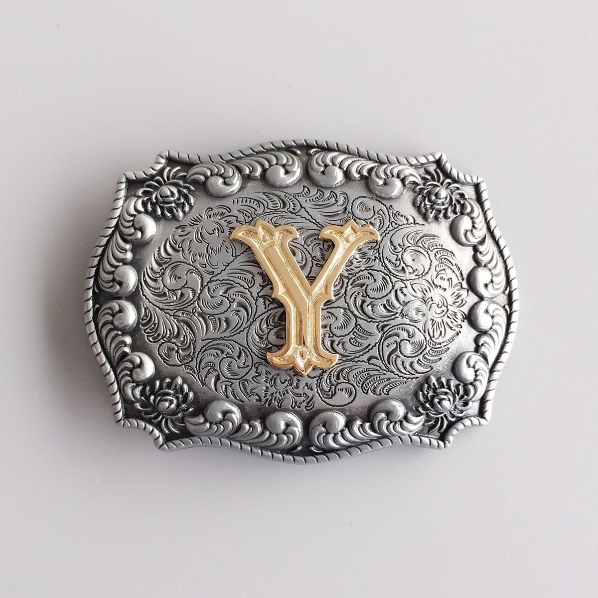Initial Letter Y Cowboy Cowgirl Western Belt Buckle Hebilla